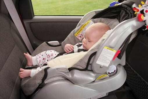 Baby in car seat